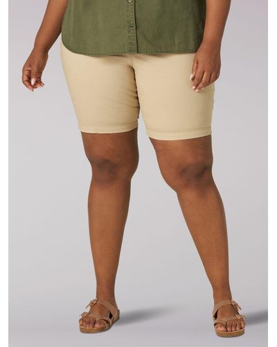 Lee Jeans Regular Fit Chino Bermuda Plus Size - Natural