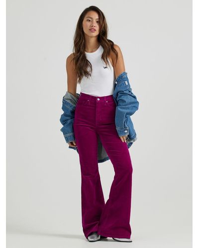 Penney High Rise Relaxed Flare Corduroy Pants