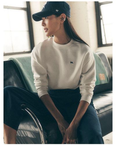 Lee Jeans Womens Crew Neck Sweatshirt - White