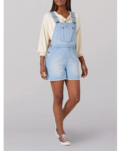 Lee Jeans Relaxed Shorts Denim Overall - Blue
