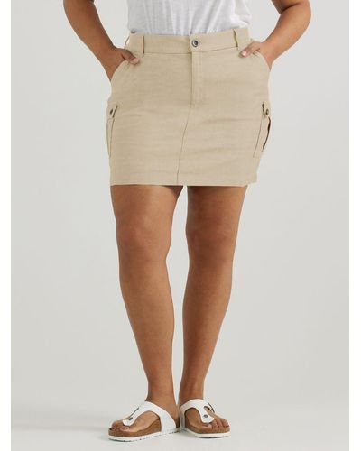 Lee Jeans Womens Ultra Lux Comfort With Flex-to-go Skort - Natural