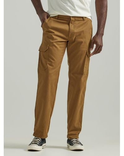 Lee Jeans Extreme Motion Mvp Straight Fit Twill Pants - Natural