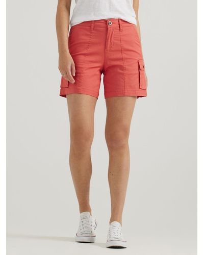 Lee Jeans Ultra Lux Comfort Flex-to-go Relaxed Cargo Shorts - Red