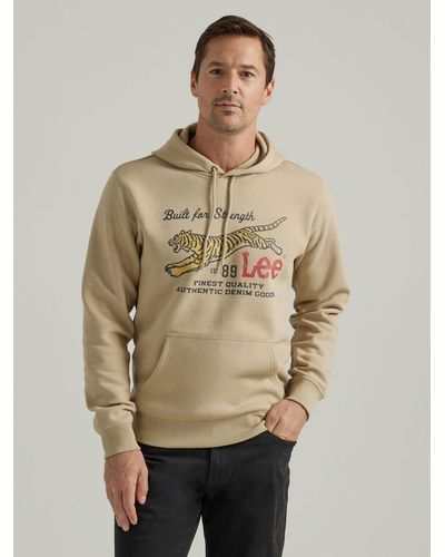Lee Jeans Built For Strength Graphic Hoodie - Natural