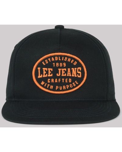 Lee Jeans Mens Established 1899 Snap Hat - Black