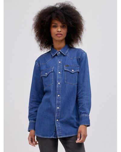 Lee Jeans X Daydreamer Oversized Western Shirt - Blue