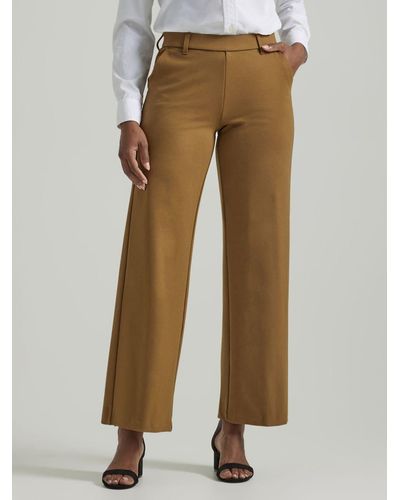 Lee Jeans Ultra Lux Comfort Any Wear Wide Leg Pants - Natural