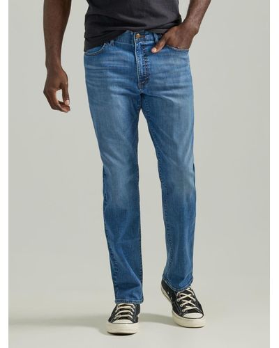 Lee Jeans Extreme Motion Regular Fit Straight Leg Jeans - Blue