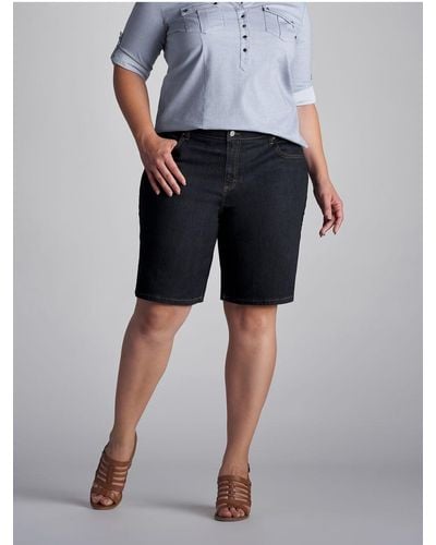 Lee Jeans Relaxed Fit Kathy Bermuda Plus Size - Black