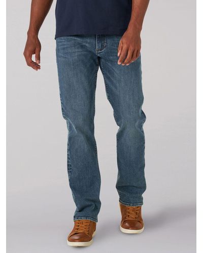 Lee Jeans Extreme Motion Mvp Straight Taper Jeans - Blue