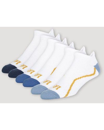 Lee Jeans Mens 6-pack No Show Tab Sock - Blue