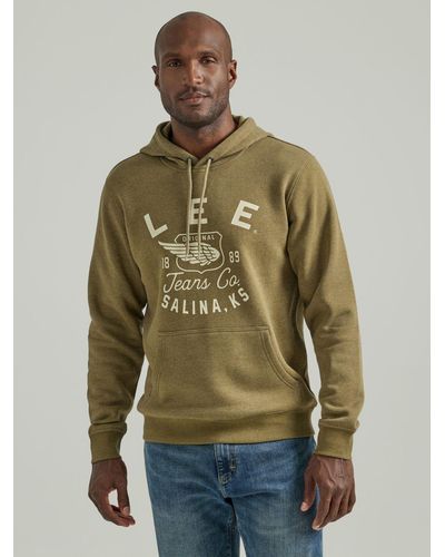 Lee Jeans Left Wing Graphic Hoodie - Green