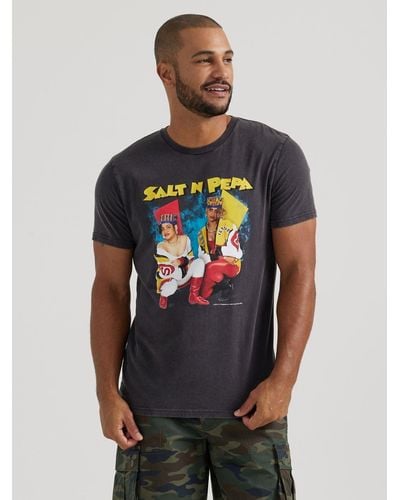 Lee Jeans Mens Salt N Pepa Graphic T-shirt - Gray