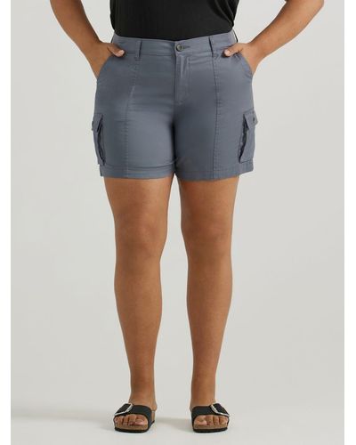 Lee Jeans Plus Size Ultra Lux Comfort With Flex-to-go Cargo Short - Blue