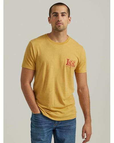 Lee Jeans American Original Logo T-shirt - Yellow