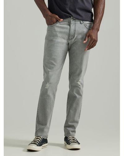 Lee Jeans Extreme Motion Straight Tapered Jeans - Gray