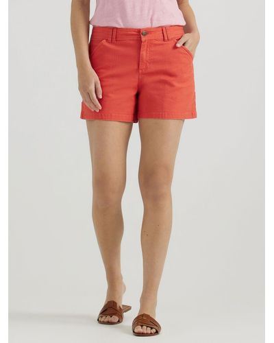 Lee Jeans Womens Legendary Carpenter Shorts - Red