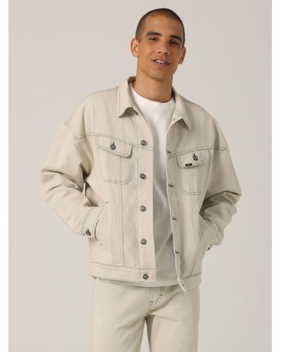 Lee white denim jacket mens / Women's Medium. unisex retro jeans jacket |  eBay