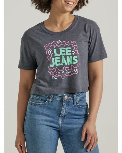 Lee Jeans Jeans Graphic T-shirt - Blue