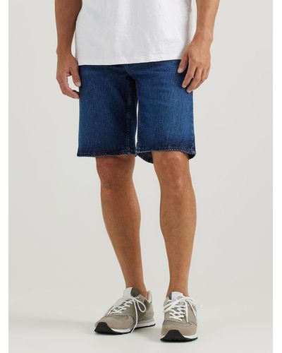 Lee Jeans Mens Legendary Relaxed Fit Denim Shorts - Blue