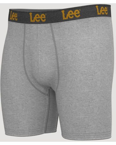 Lee Jeans Mens 3-pack Boxer Briefs - Gray