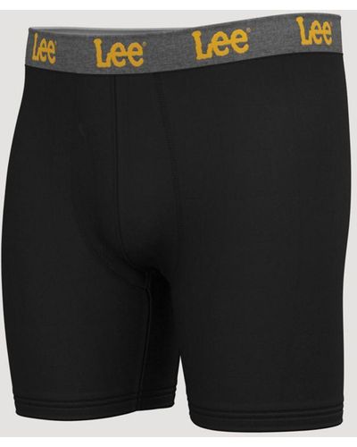 Lee Jeans Mens 3-pack Boxer Briefs - Black