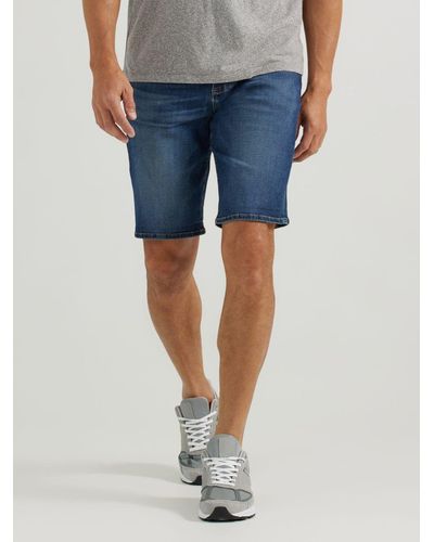 Lee Jeans Mens Extreme Motion Straight Fit Denim Shorts - Blue