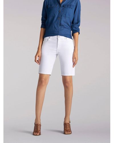 Lee Jeans Relaxed Fit Kathy Bermuda - White