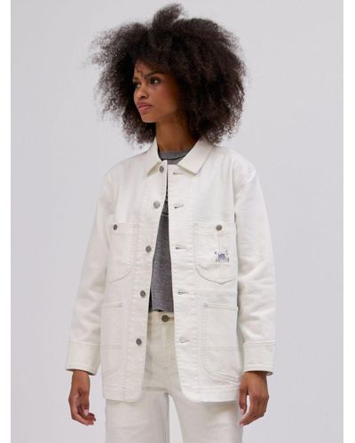 Lee Jeans X Daydreamer Workwear Oversized Chore Jacket - White