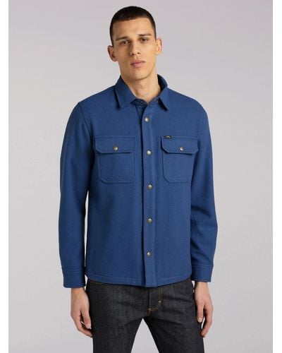 Lee Jeans 101 Wool Overshirt - Blue