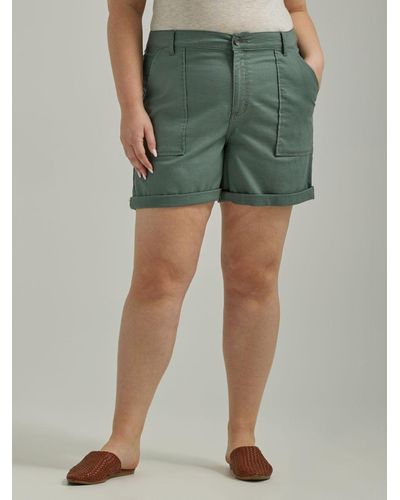 Lee Jeans Womens Legendary Rolled Shorts - Green