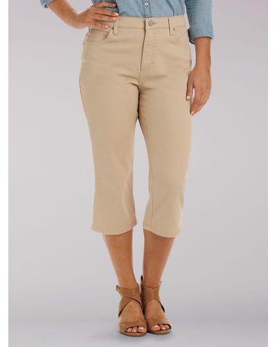 Lee Jeans Relaxed Fit Capri - Natural