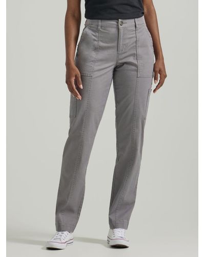 Lee Jeans Ultra Lux Comfort Flex-to-go Loose Utility Pants - Gray
