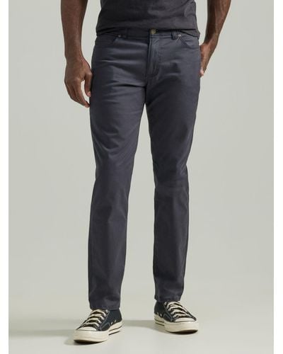 Lee Jeans Extreme Motion Mvp Straight Fit Twill Pants - Blue