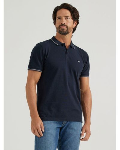 Lee Jeans Mens Legendary Polo Shirt - Blue