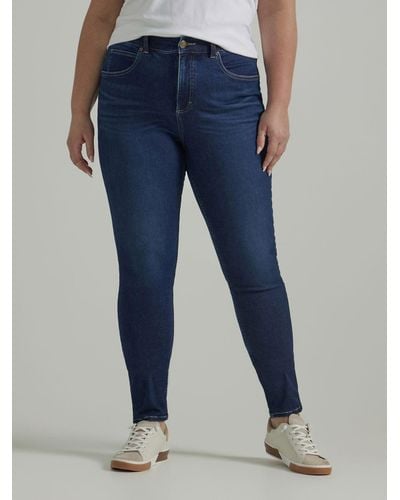 Lee Jeans Ultra Lux Flex Motion High Rise Skinny Jeans - Blue