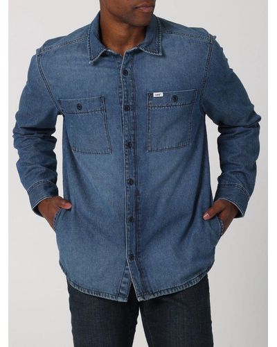 Lee Jeans Workwear Denim Overshirt - Blue