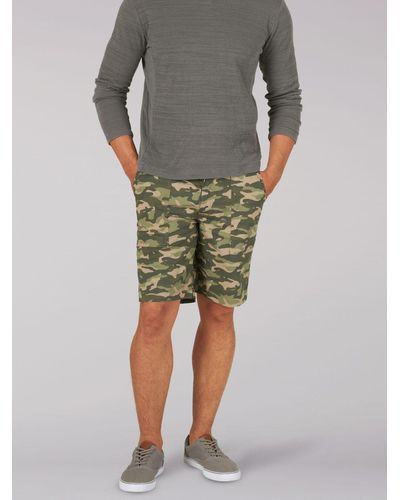 Lee Jeans Extreme Motion Deep Pocket Utility Shorts Camo - Green