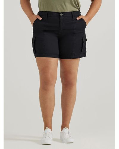 Lee Jeans Plus Size Ultra Lux Comfort With Flex-to-go Cargo Short - Black