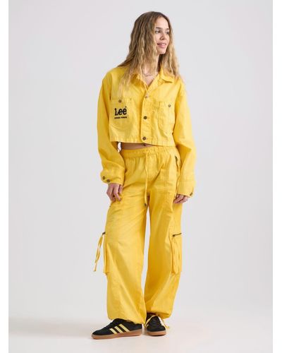 Lee Jeans Womens X Angel Chen Crop Jacket - Yellow