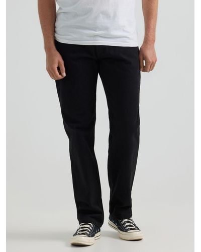 Lee Jeans Relaxed Fit Straight Leg Jeans - Black
