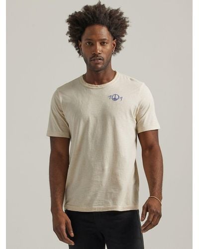 Lee Jeans Mens 101 Peace T-shirt - Natural