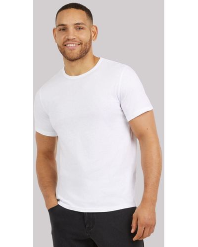 Lee Jeans Mens 3-pack Crew Neck T-shirt - White