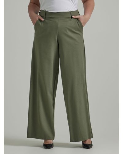 Lee Jeans Ultra Lux Comfort Any Wear Wide Leg Pants - Green