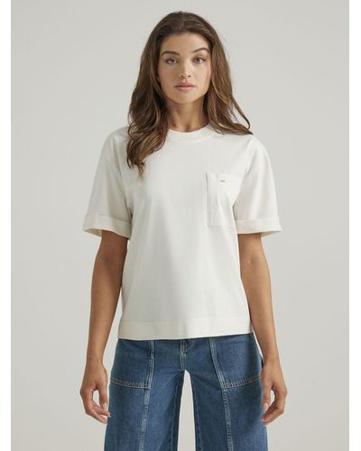 Lee Jeans Womens Utility Pocket T-shirt - White