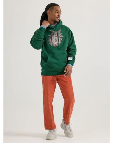 Lee Jeans X The Hundreds Iron Adam Graphic Hoodie - Green