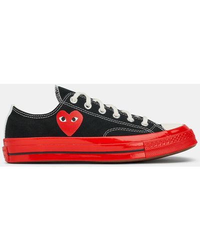 COMME DES GARÇONS PLAY Converse Red Sole Chuck 70 Low Sneakers - Black