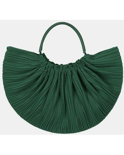 PLEATS PLEASE Issey Miyake - Small 'Sculpture' Bag In Polyester Plissé With  Vertical And Diagonal Narrow Pleats :: Ivo Milan