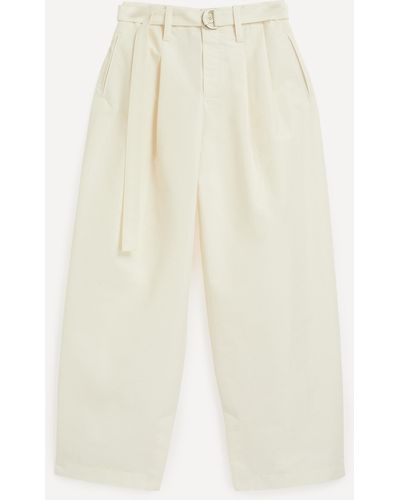 Pleats Please Issey Miyake Women's Enfold Wide-led Trousers 2 - White