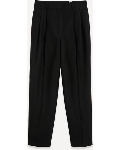 Totême Women's Double-pleated Tailored Trousers 12 - Black